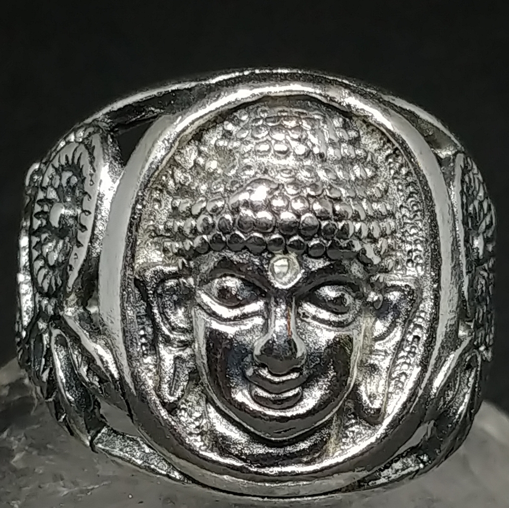 Sakyamuni Buddha Steel Ring.